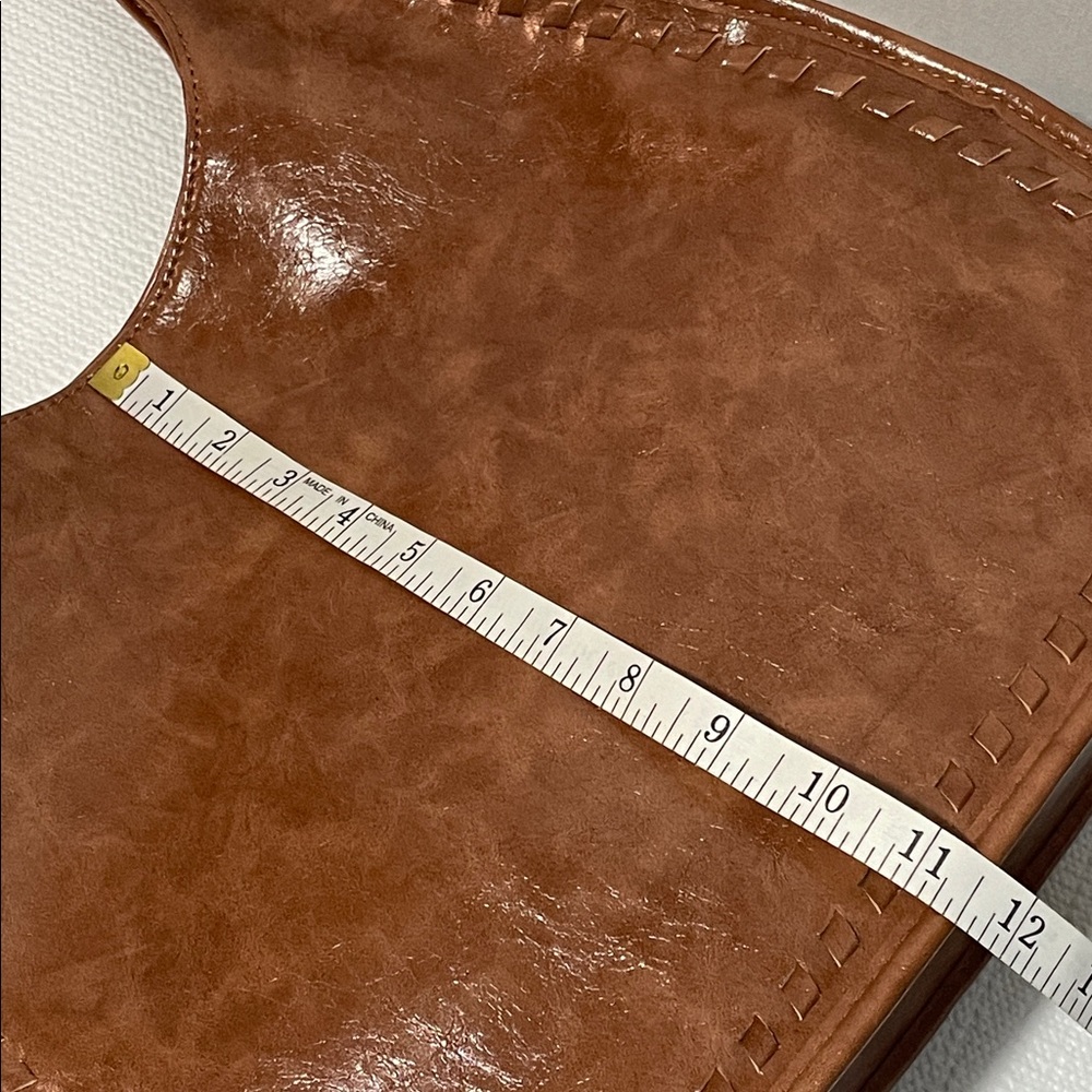 Elegant Brown Leather Shoulder Bag. Has no brand - Picture 13 of 13